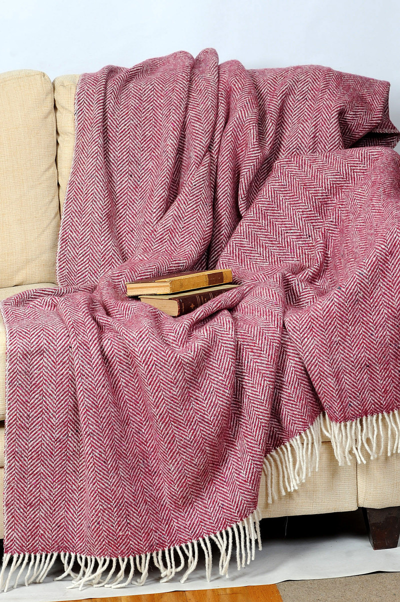 Newgrange Throw Fuchsia