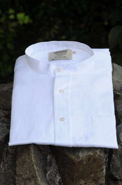 Irish Linen Sunday Shirt White 1184