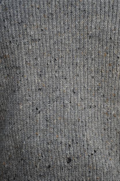 Tory Island Fishermans Sweater Granite Detail