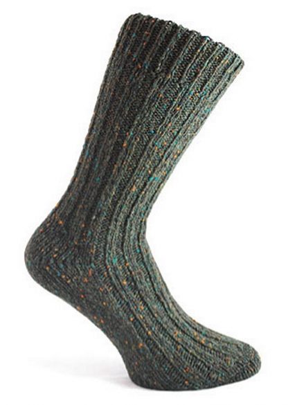 Donegal Tweed Sock Dark Green