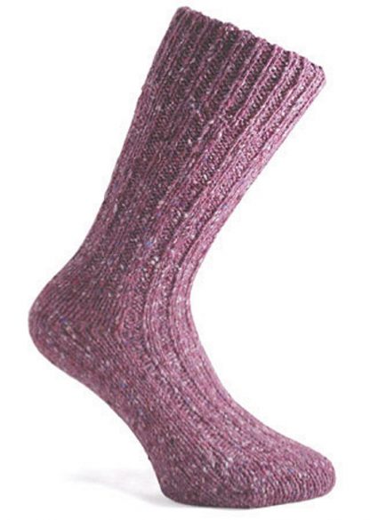 Donegal Tweed Sock Plum