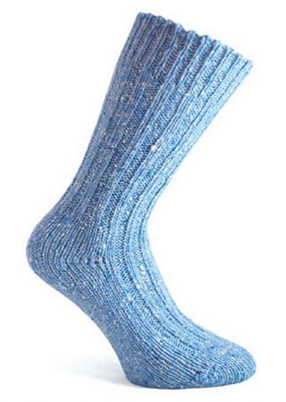 Donegal Tweed Sock Sky Blue
