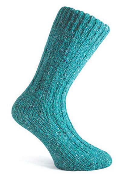 Donegal Tweed Sock Turquoise