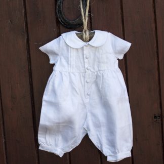 Pintuck Romper Christening Outfit