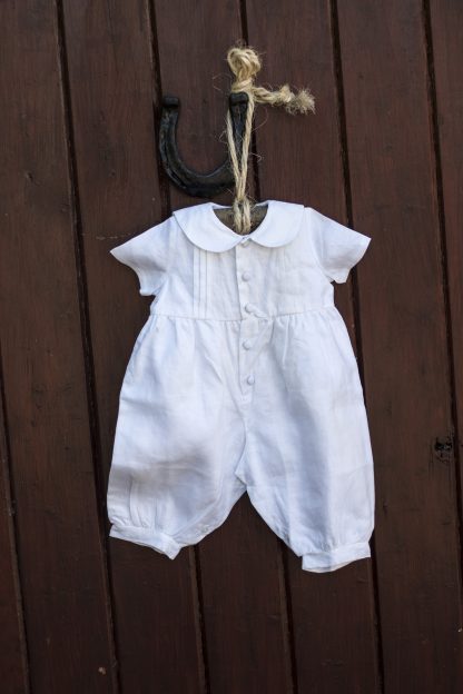 Pintuck Romper Christening Outfit