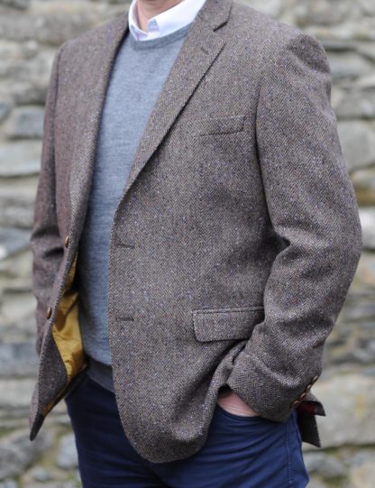 Ballyclare Herringbone Donegal Tweed Jacket