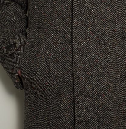 CONNEMARA Tweed Overcoat Charcoal Fleck