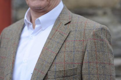 Glendalough Country Check Donegal Tweed Jacket Detail 2019 1510