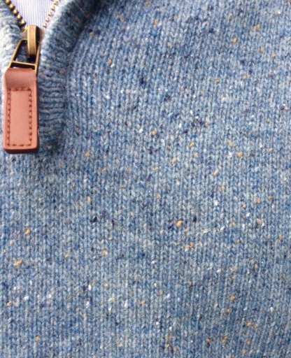 Baltimore Irish Aran Sweater Blue Fleck