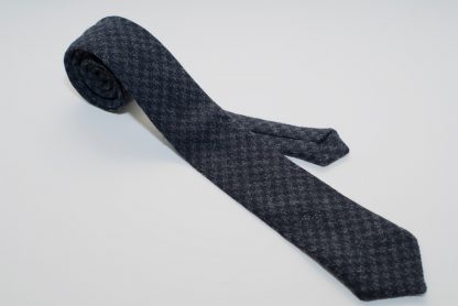 Donegal Tweed Tie Slate Grey Check