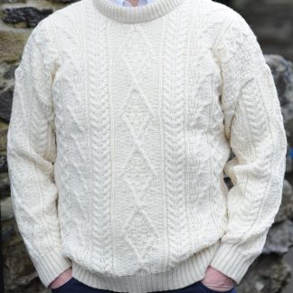 Innismor Irish Aran Sweater Natural