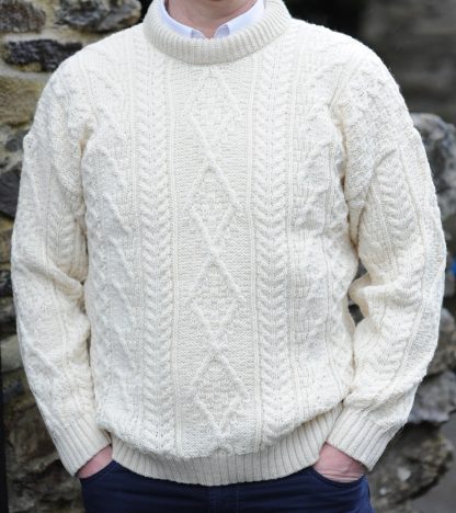 Innismor Irish Aran Sweater Natural