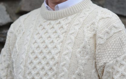 Legacy Irish Aran Sweater Natural