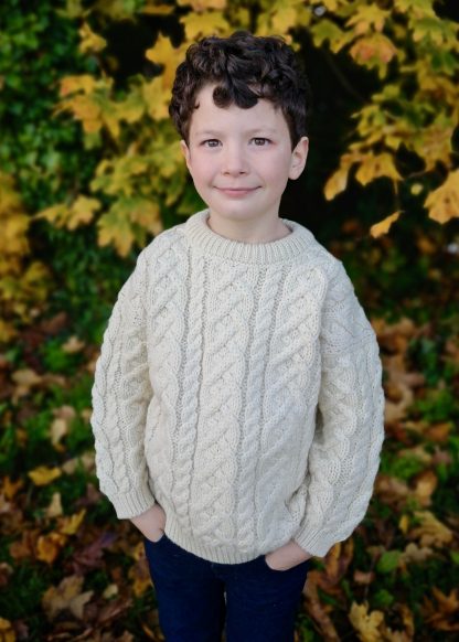 Childrens Heavyweight Aran Sweater