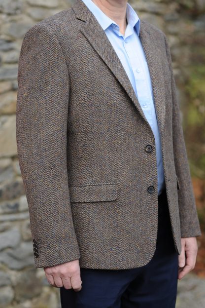 Kinvara Herringbone Donegal Tweed Jacket
