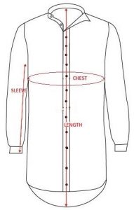 Grandfather Shirt Size Chart Full Length Button