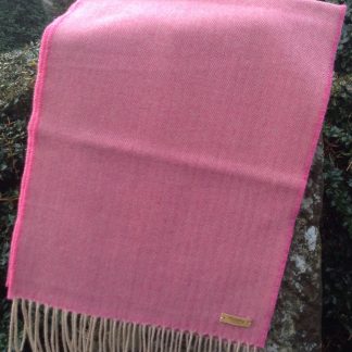 Pink Blush Merino Wool Scarf