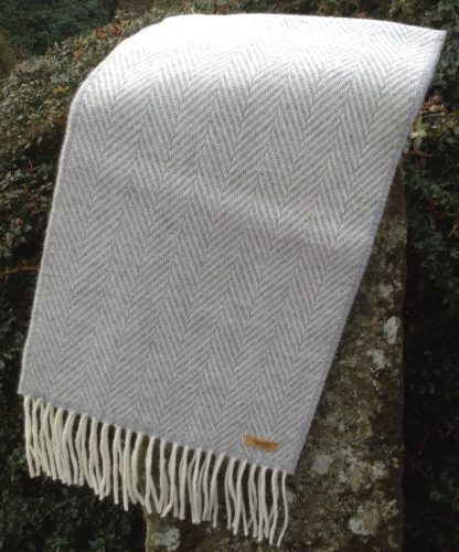 Silver Cloud Lambswool Scarf