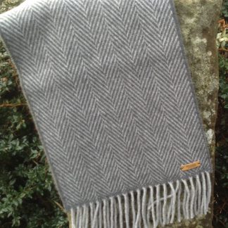 Storm Cloud Lambswool Scarf