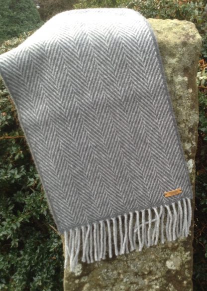 Storm Cloud Lambswool Scarf