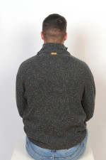 Baltimore Aran Sweater Slate Fleck