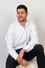 Gleneske Irish Grandfather Shirt Atlantic Blue