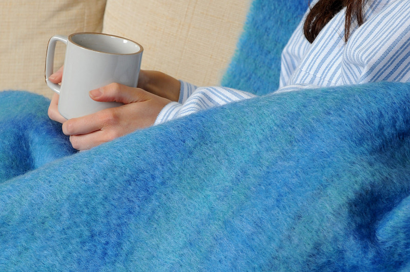 Luxurious Mohair Throw - Bantry Bay