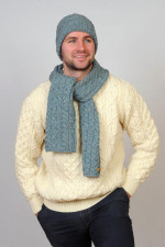 Barnesmore Hat Scarf Set Turquoise