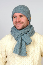 Barnesmore Hat Scarf Set Turquoise