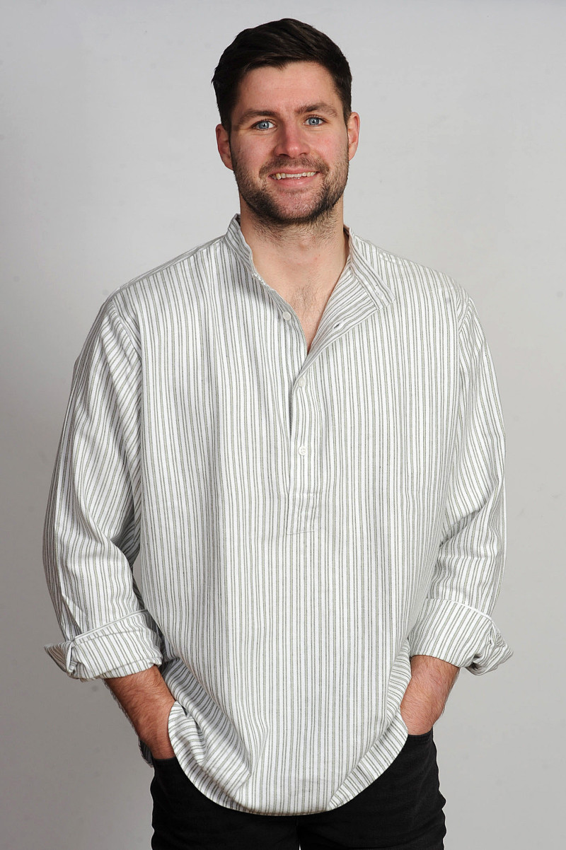 Gleneske Irish Grandfather Shirt Emerald Green