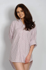 Gleneske Women’s Irish Grandfather Shirt Cranberry