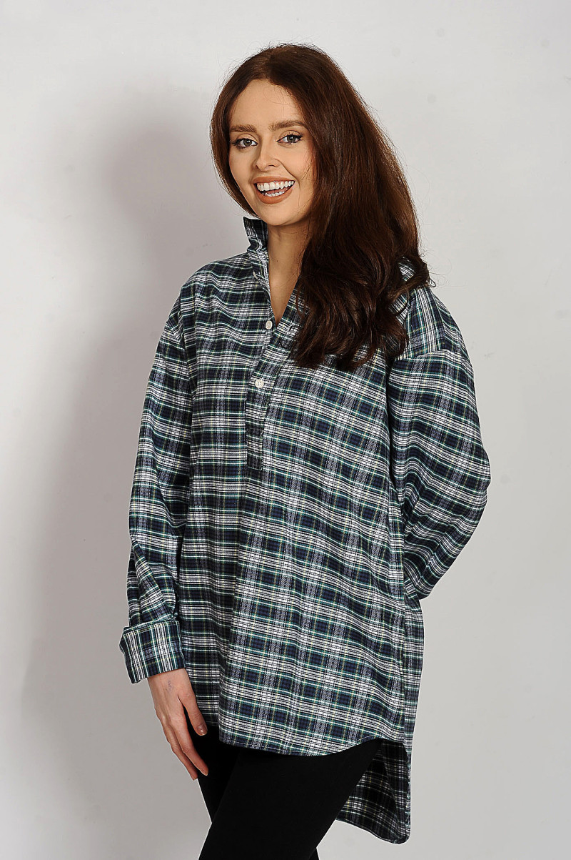 Gleneske Women's Irish Grandfather Shirt Dress Gordon