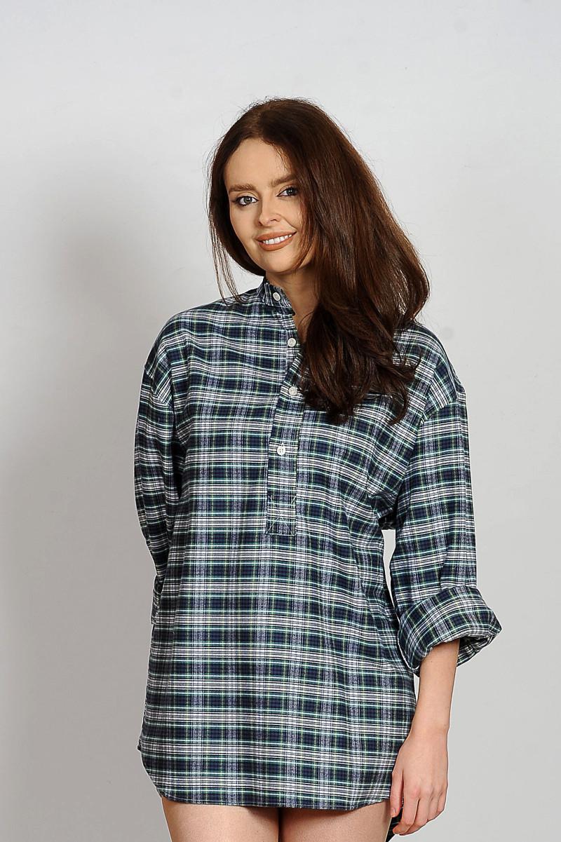 Gleneske Women’s Irish Grandfather Shirt Dress Gordon