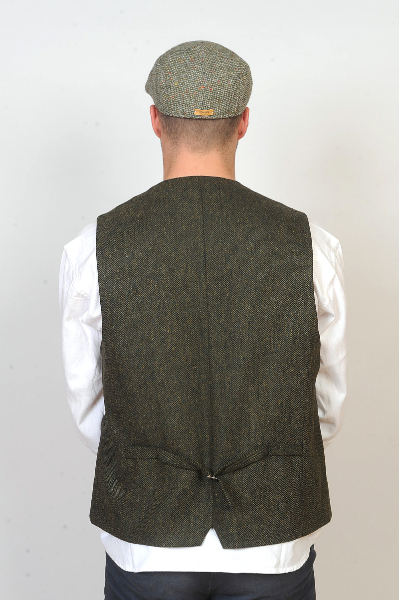 Irish Engineer Waistcoat Juniper