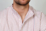 Gleneske Traditional Stripe Irish Nightshirt Cranberry