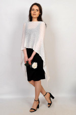 Erin Poncho Pale Ivory