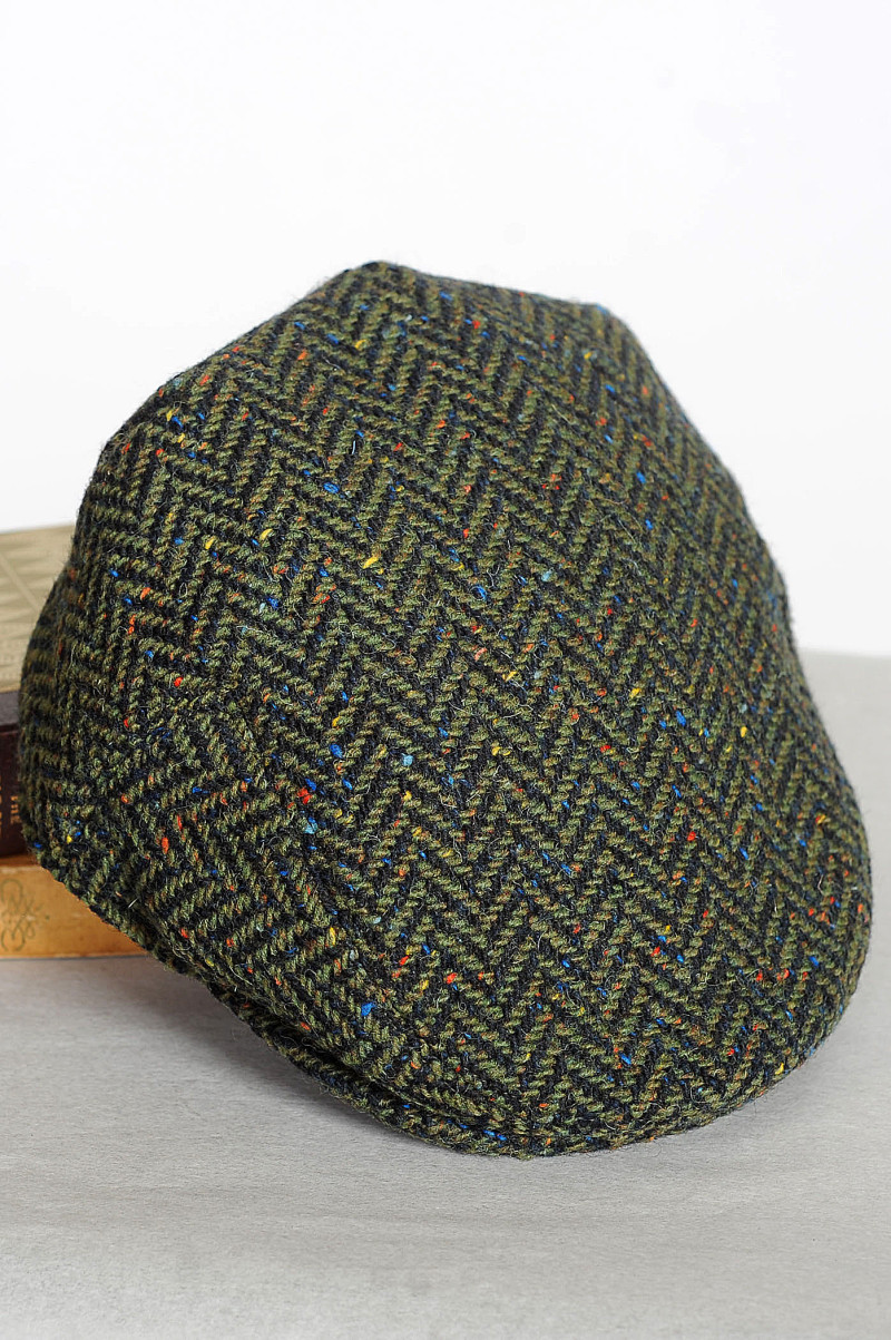 Brad Pit Style Cap Moss Green