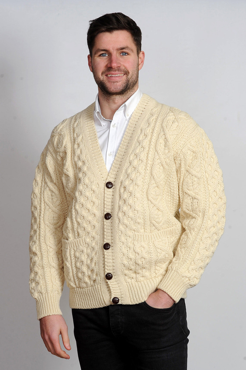 Derryveagh Cardigan Sweater Cream