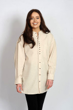 Claddagh Women’s Grandfather Shirt Oatmeal