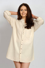 Claddagh Women’s Grandfather Shirt Oatmeal