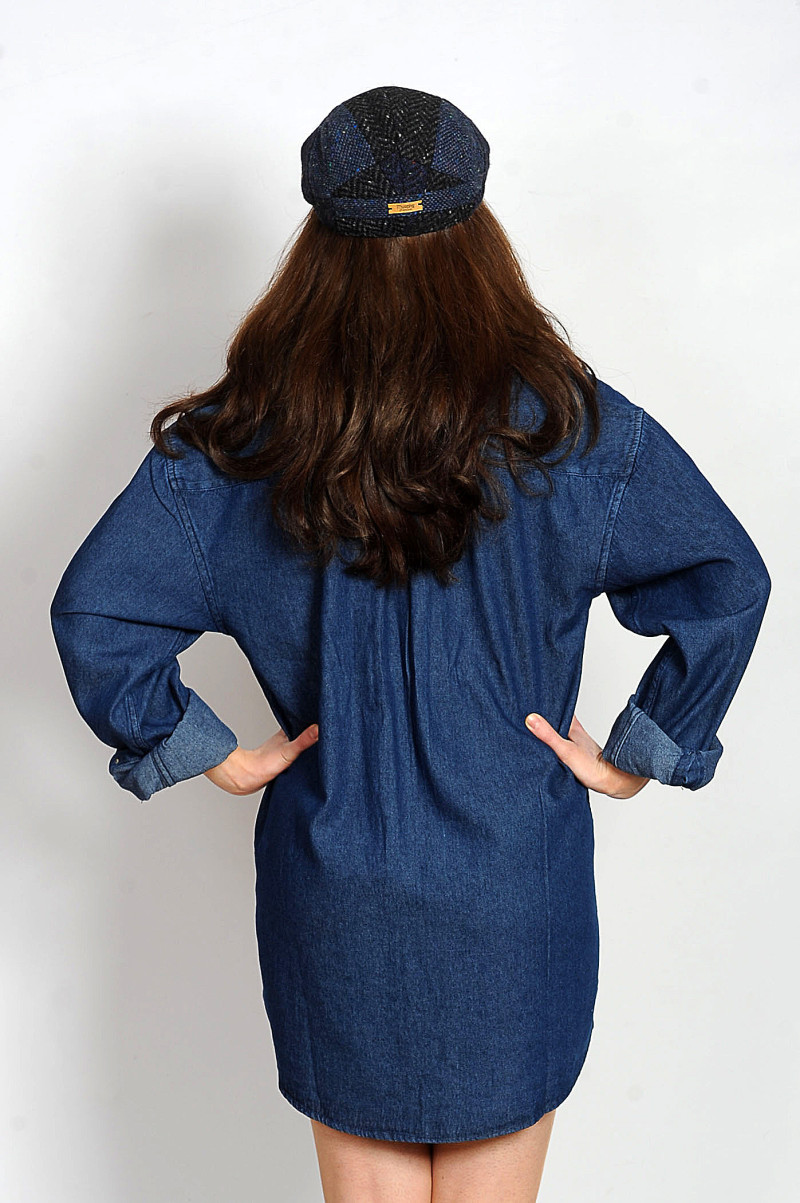 Denim Chambray Grandfather Shirt