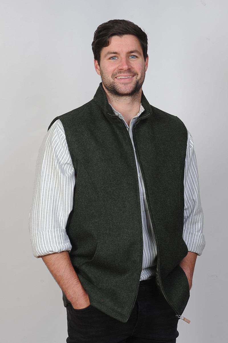 Finnegan Waistcoat Pine Green