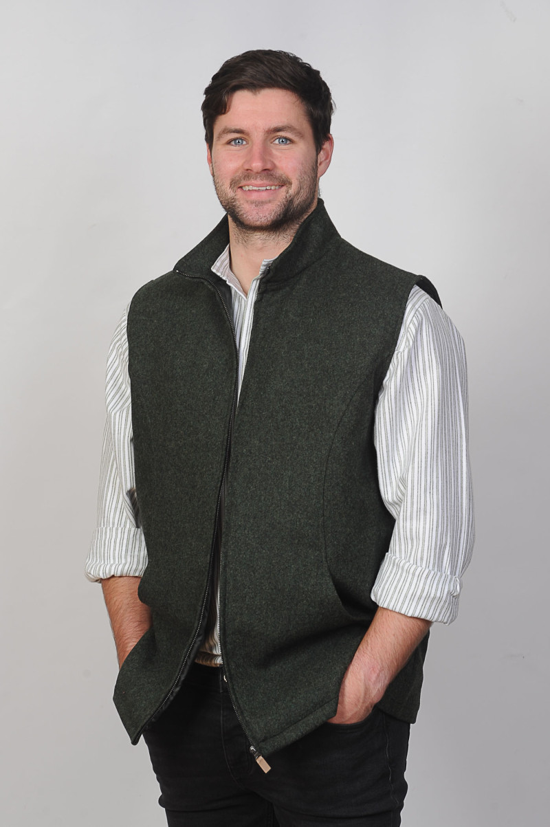 Finnegan Waistcoat Pine Green