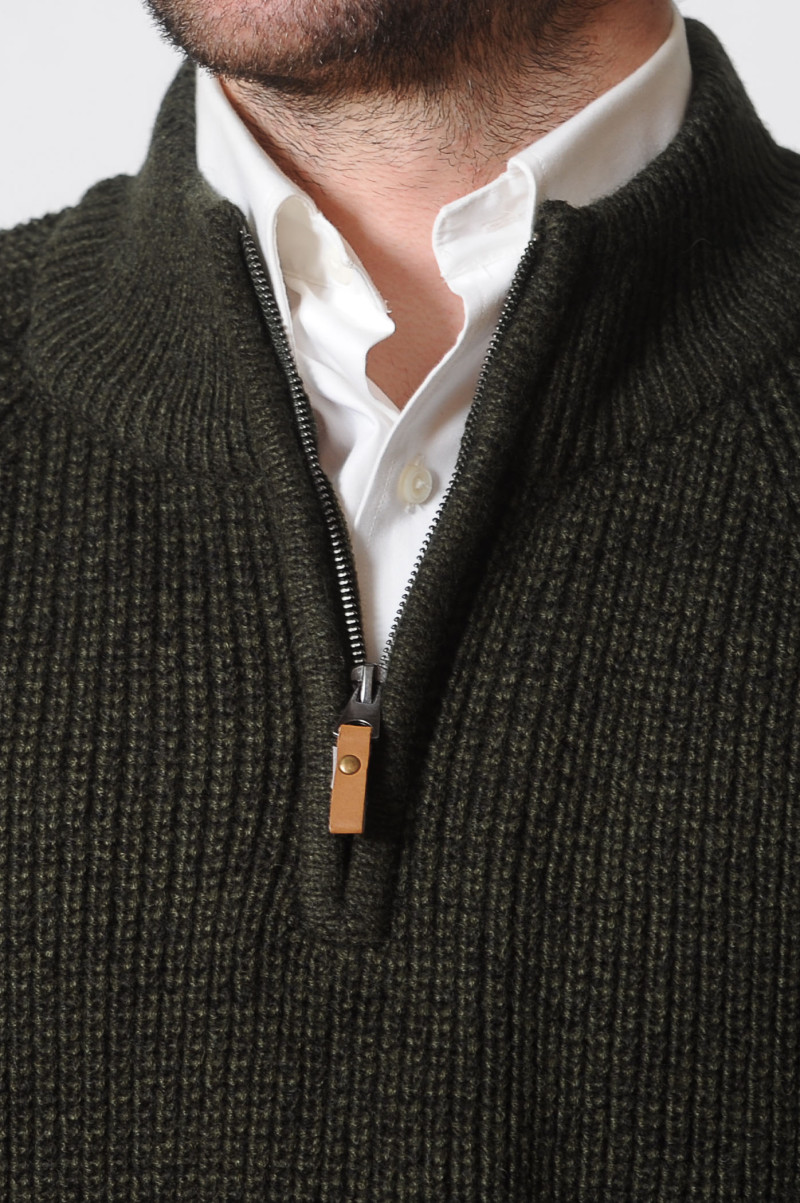 Carrickfergus Aran Sweater Juniper