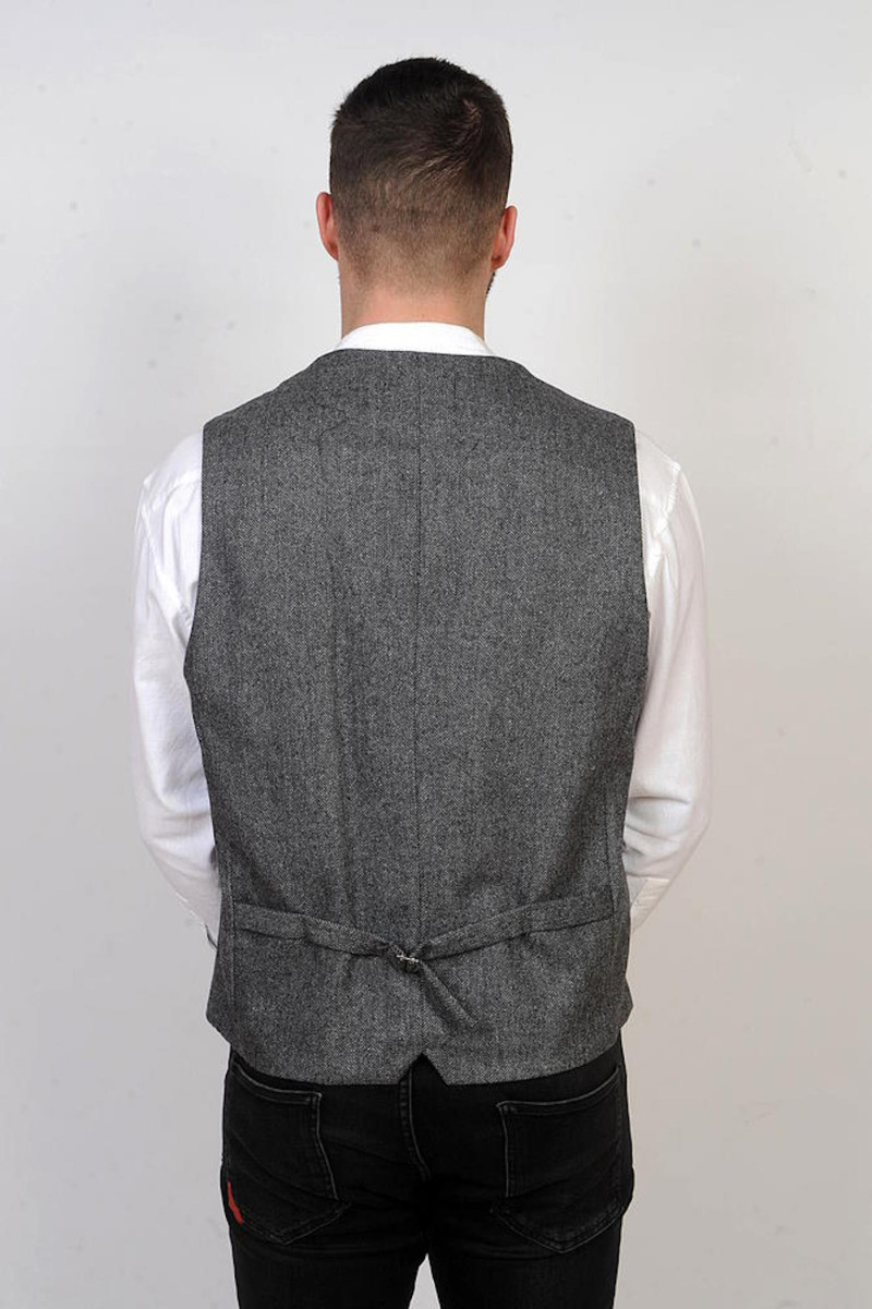 Irish Engineer Waistcoat – Silver Black