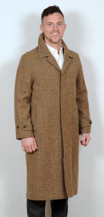 Connemara Tweed Overcoat Camel