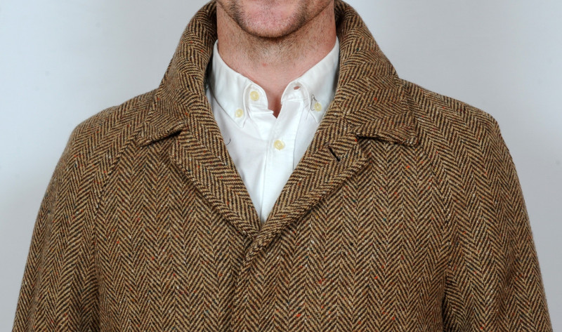 Connemara Tweed Overcoat Camel