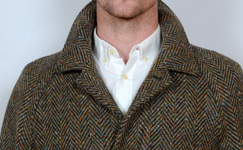 Connemara Tweed Overcoat Mistletoe